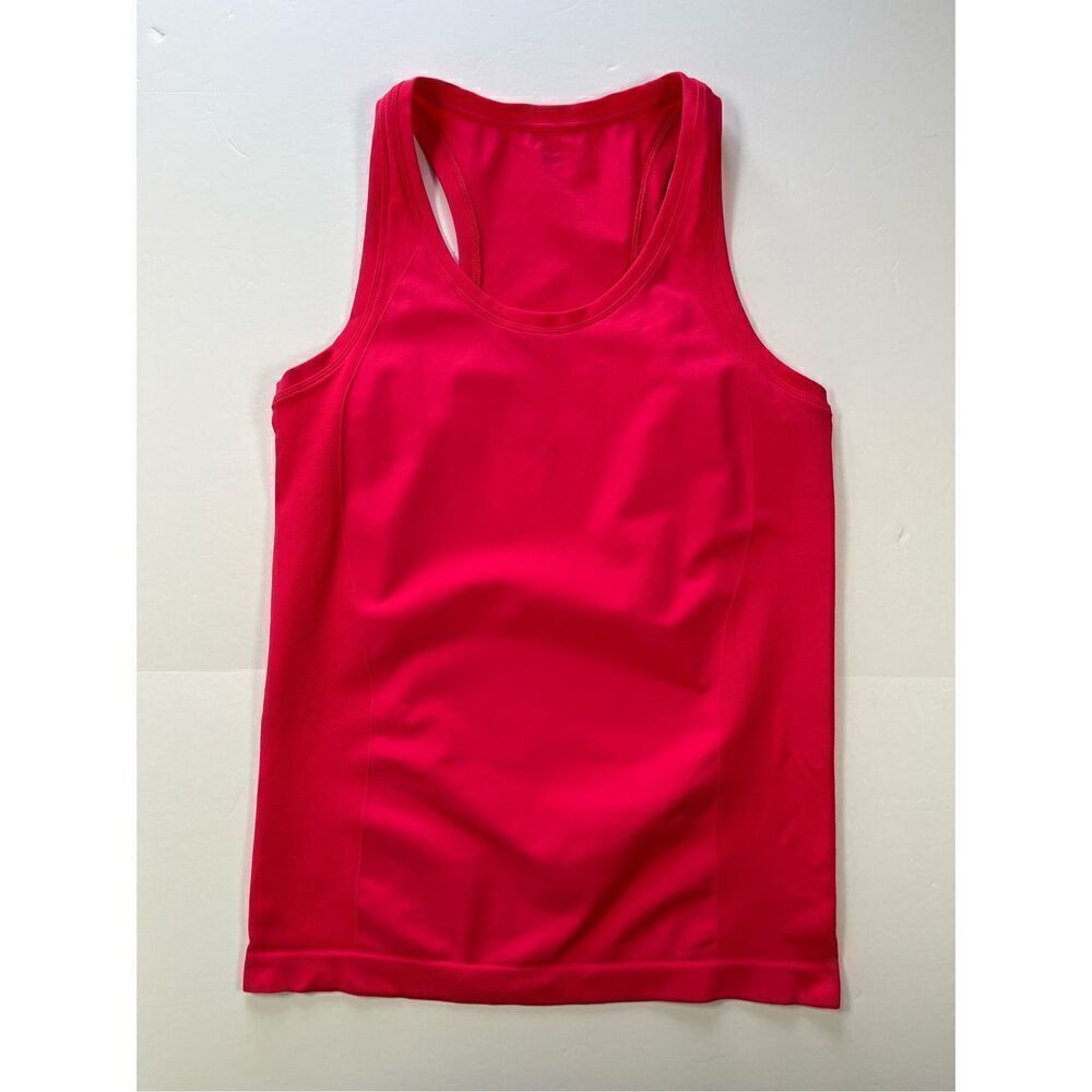 Sweaty Betty Athlete Seamless Gym Tank Racerback Hot Pink Wicking Size Medium*